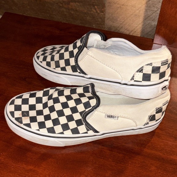 Vans Shoes - Vans Women’s Black and White Checkered Slip-On Sneakers